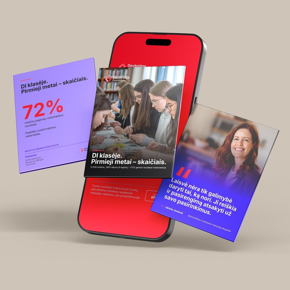 Devbridge Foundation – socialinių tinklų turinys ir Instagram tinklelis