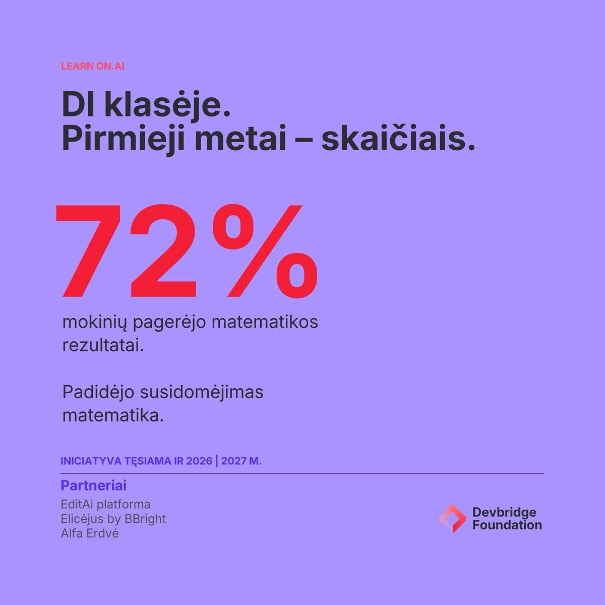 Devbridge Foundation – socialinių tinklų turinys ir Instagram tinklelis