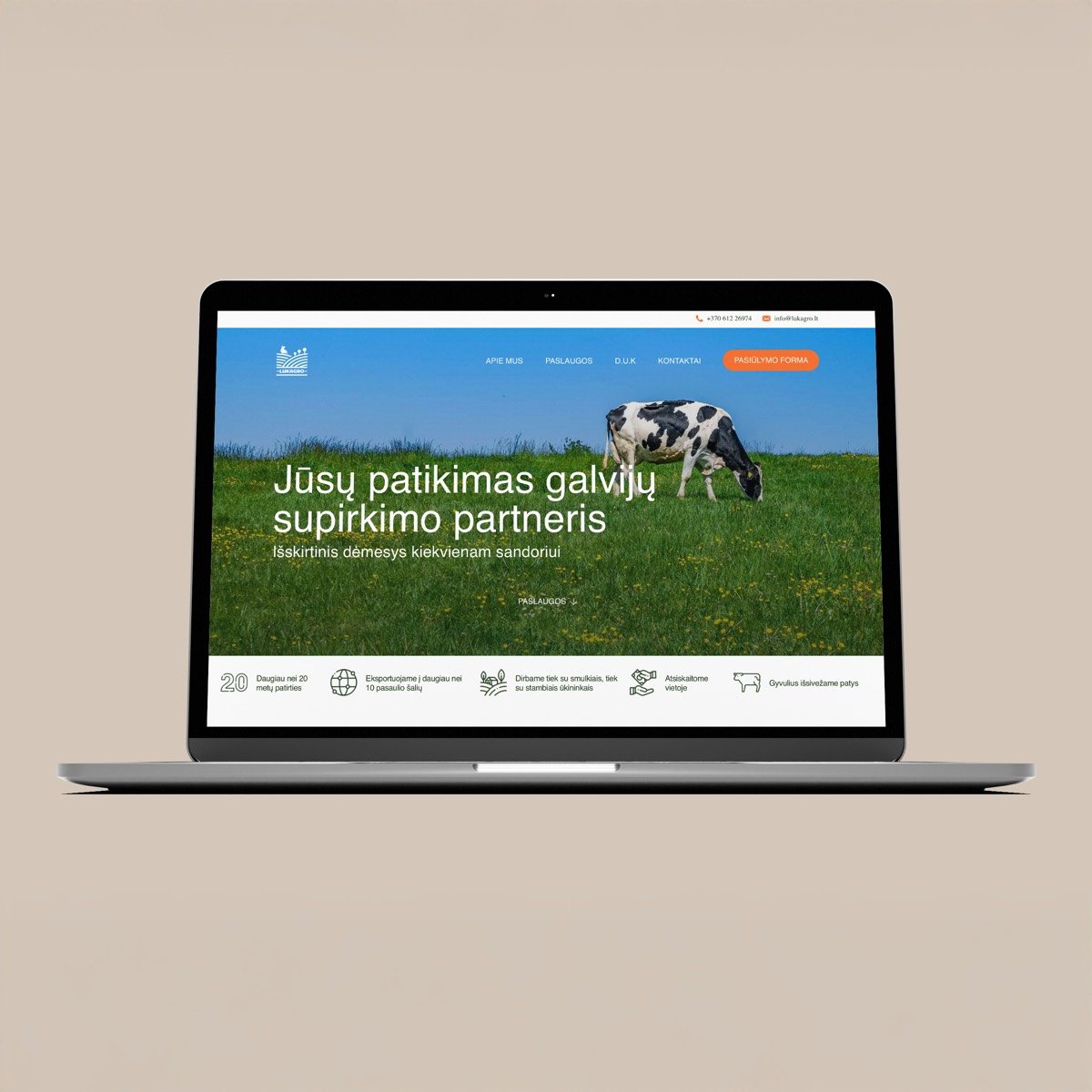 Lukagro – interneto svetainė ir reklama