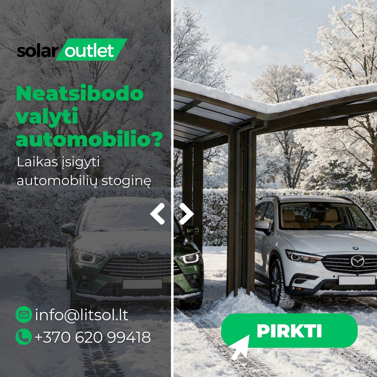 Solar Outlet – socialinių tinklų turinys ir reklama
